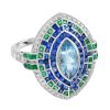 marquise-aquamarine-sapphire-emerald-diamond-ring-art-deco-style-18k-gold-angled-view Marquise Aquamarine Art Deco Style Ring Angled View