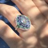 marquise-aquamarine-sapphire-emerald-diamond-ring-art-deco-style-18k-gold-on-body-near Marquise Aquamarine Art Deco Style Ring on Body Near