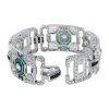 multi-gemstone-art-deco-bracelet-18k-white-gold-back-open Multi Gemstone Art Deco Style Bracelet Back Open