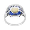 opal-sapphire-diamond-statement-ring-geometric-18k-white-gold-back Opal Sapphire and Diamond Geometric Statement Ring Back