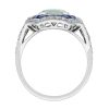 opal-sapphire-diamond-statement-ring-geometric-18k-white-gold-under-gallery Opal Sapphire and Diamond Geometric Statement Ring Under Gallery