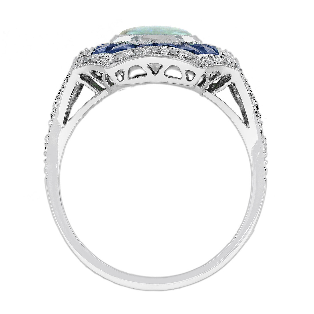 opal-sapphire-diamond-statement-ring-geometric-18k-white-gold-under-gallery Opal Sapphire and Diamond Geometric Statement Ring Under Gallery