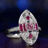pink-tourmaline-ruby-diamond-marquise-cocktail-ring-14k-white-gold-beauty-side Pink Tourmaline Ruby Diamond Marquise Cocktail Ring