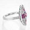 pink-tourmaline-ruby-diamond-marquise-cocktail-ring-14k-white-gold-side Pink Tourmaline Ruby Diamond Marquise Cocktail Ring