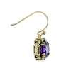 round-amethyst-peridot-pearl-drop-earrings-art-deco-style-9k-gold-side Round Amethyst and Peridot Art Deco Style Earrings Side