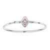 round-brilliant-diamond-french-cut-ruby-bangle-art-deco-style-18k-gold-back Diamond and Ruby Art Deco Style Bangle Bracelet Back