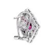 ruby-diamond-geometric-stud-earrings-18k-white-gold-back Ruby Diamond Geometric Stud Earrings Back