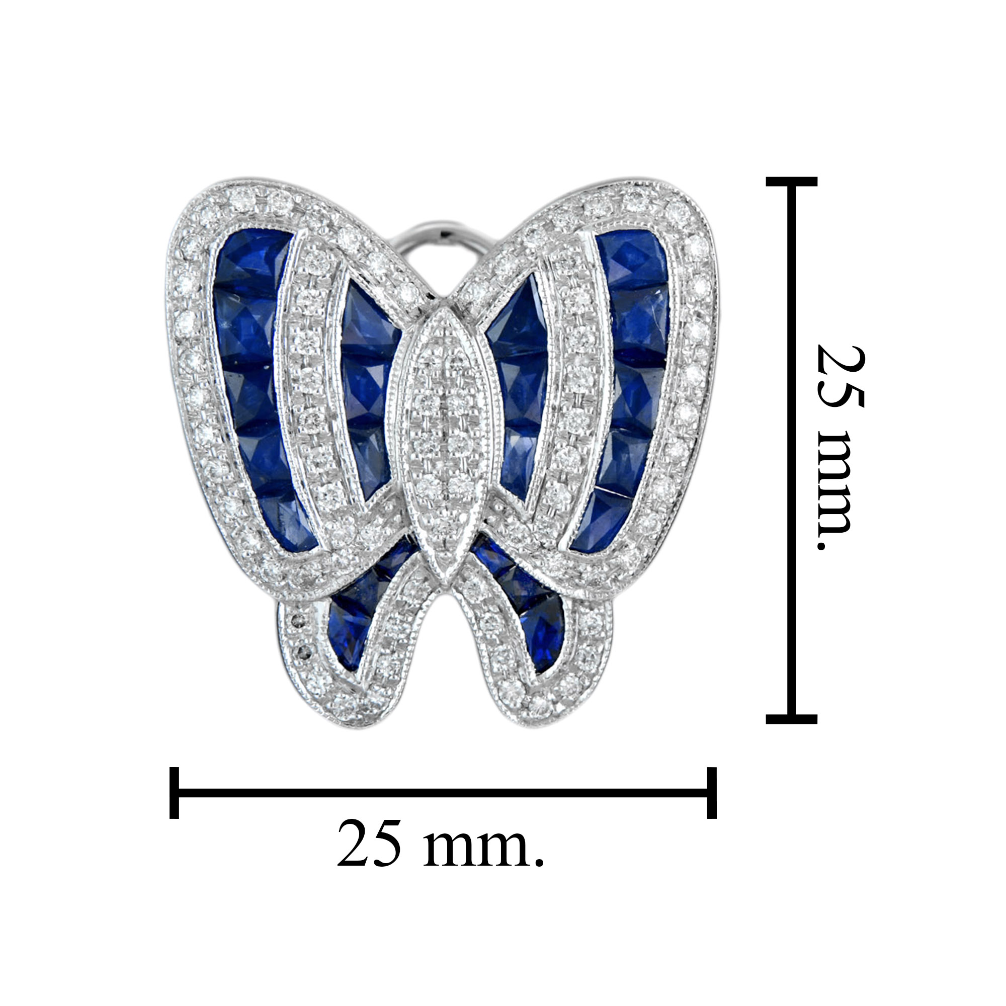 sapphire-diamond-butterfly-earrings-art-deco-style-18k-gold-size Sapphire Diamond Art Deco Style Butterfly Earrings